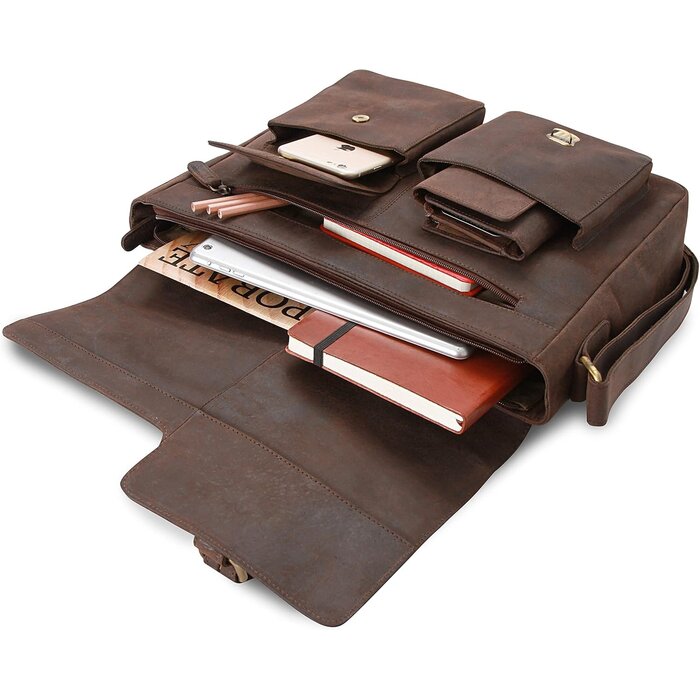 Sacoche Messager Cuir Vintage 13" - Jusqu'à -35% sur votre sélection