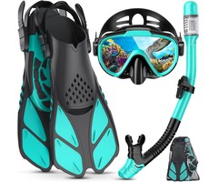 Kit de snorkeling complet adulte vert - Jusqu'à 35% de remise