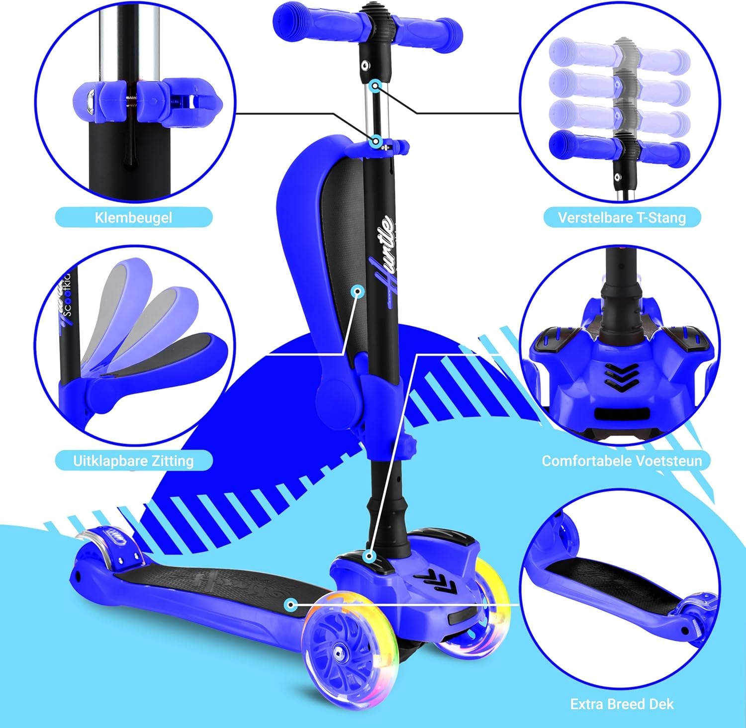 Trottinette évolutive 3 roues avec siège - Jusqu'à 35% de réduction