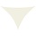 Voile d'ombrage triangulaire 3,5x4,9m Crème - Jusqu'à -35% d'économie