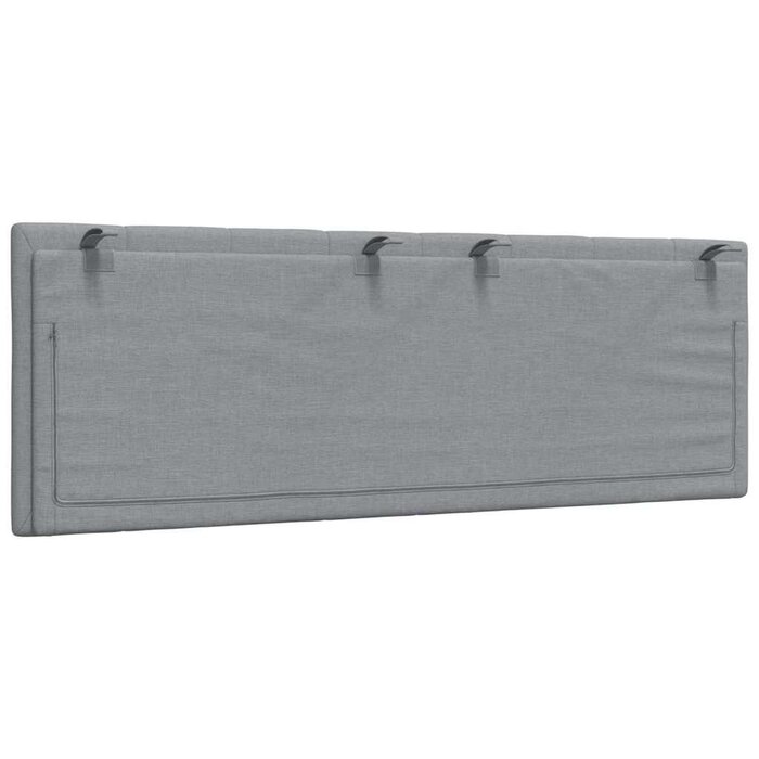 Coussin de tête de lit 120 cm - Gris clair - Jusqu'à -35% de remise