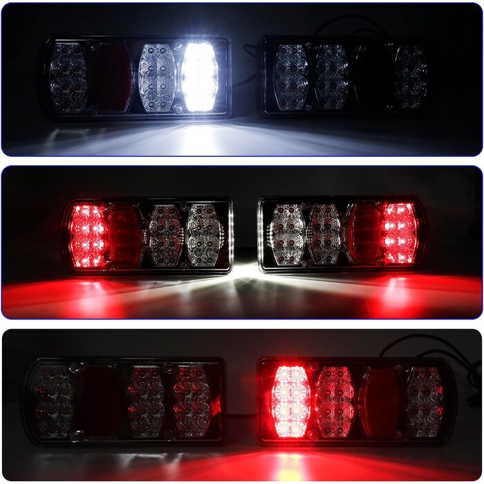 Kit feux arrière LED 13 broches - 12V/24V - Étanches - Jusqu'à -35%