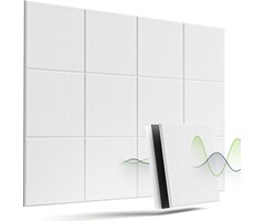 Set de 12 Panneaux Acoustiques Blancs - Jusqu'à -35% de réduction