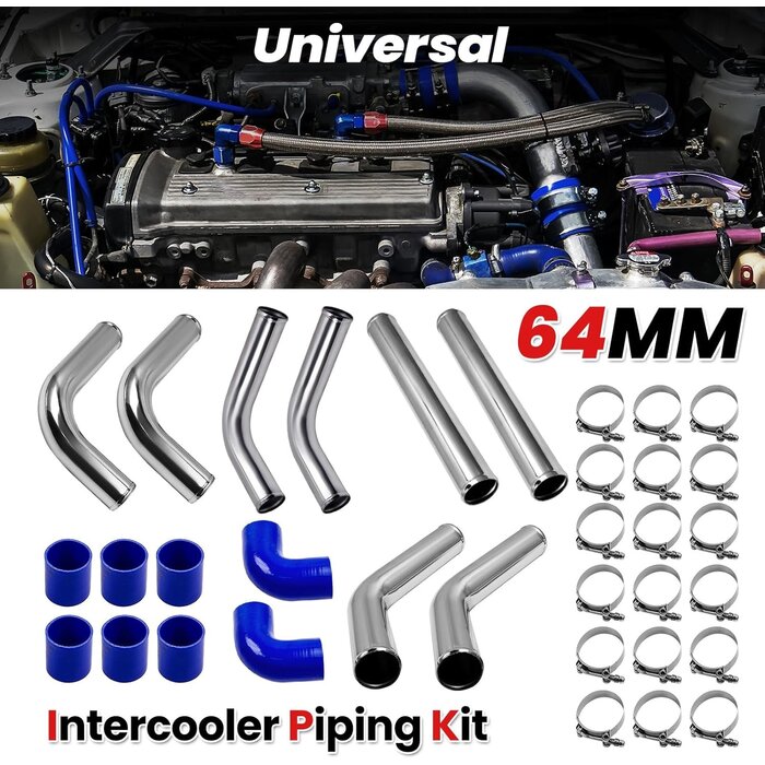 Kit tuyauterie intercooler 2,5" alu - Jusqu'à -35% sur vos projets turbo
