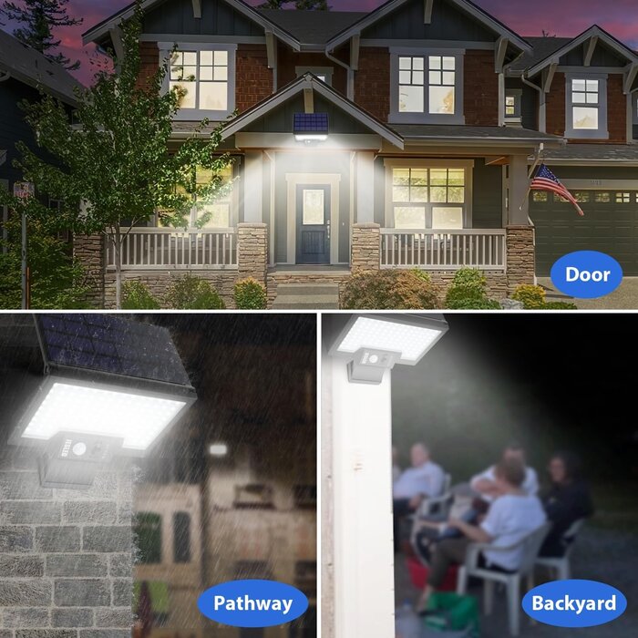 Applique solaire LED détecteur de mouvement - Jusqu'à -35% d'économie
