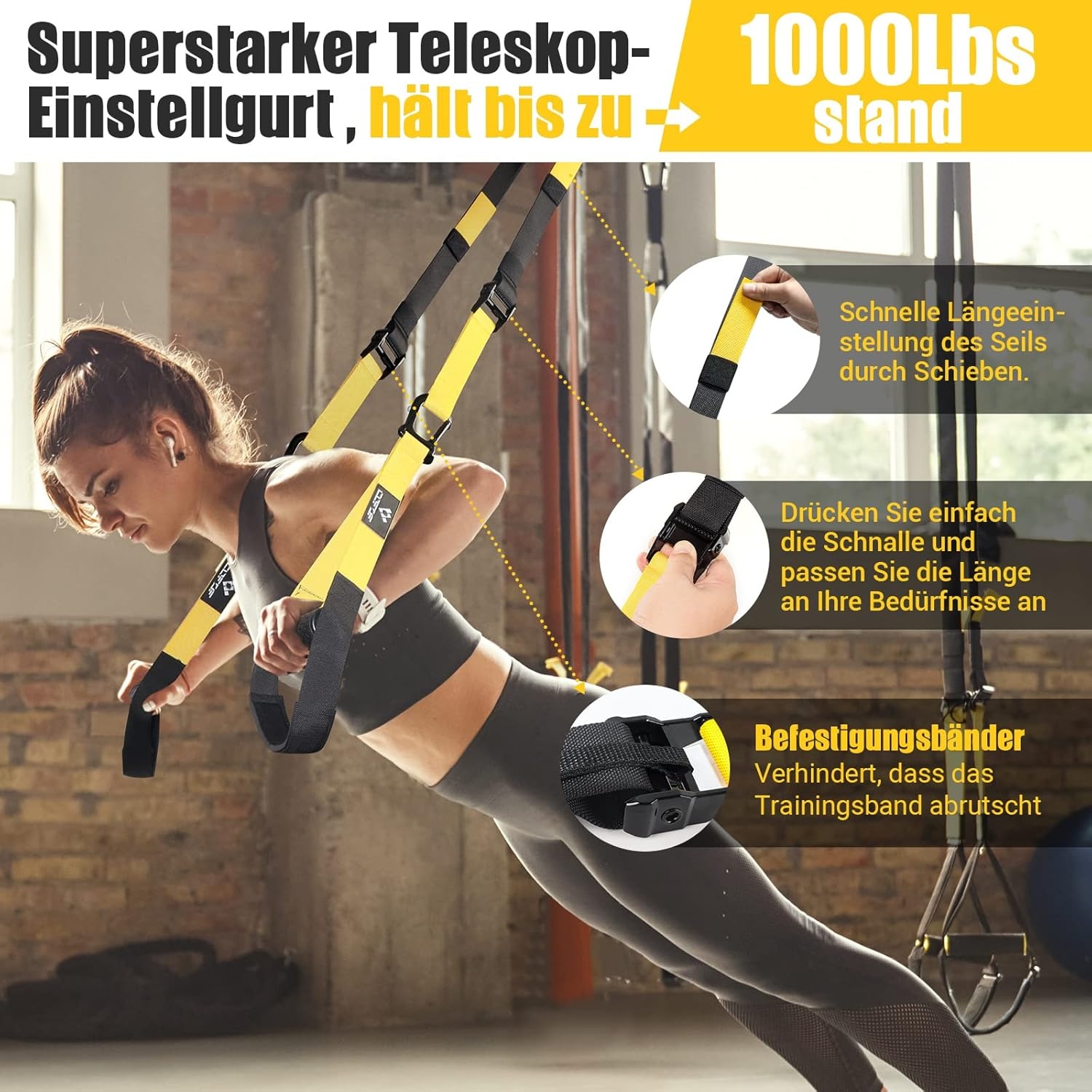 Kit sangle de suspension complet - Jusqu'à 35% de remise
