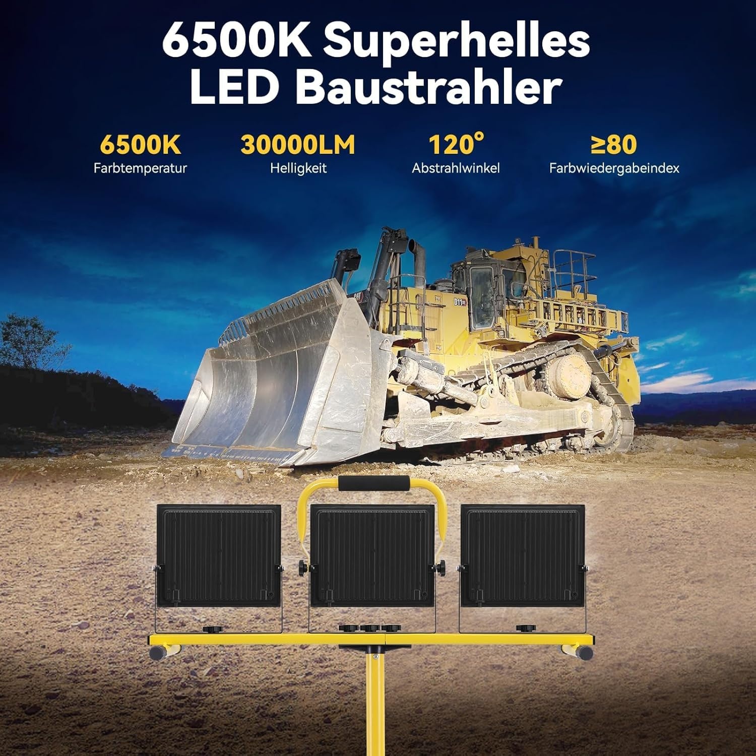 Projecteur LED 300W sur trépied : jusqu'à 35% de réduction