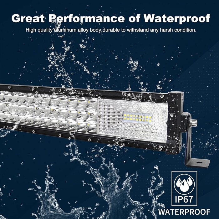 Barre LED Incurvée 107cm 54000LM - Jusqu'à 35% de remise sur votre éclairage