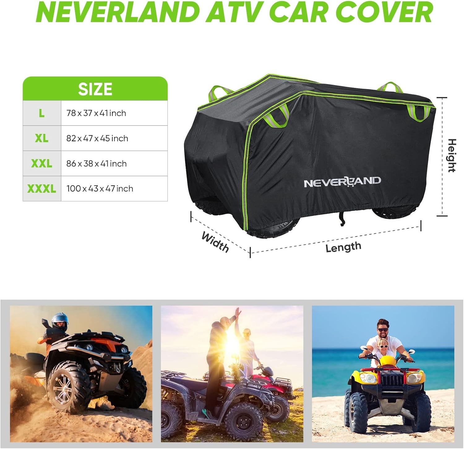 Housse de protection imperméable pour quad XL - Jusqu'à 35 % de remise