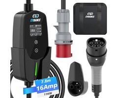 Borne de recharge nomade 11kW triphasée, 7,8m - Jusqu'à 35% de remise