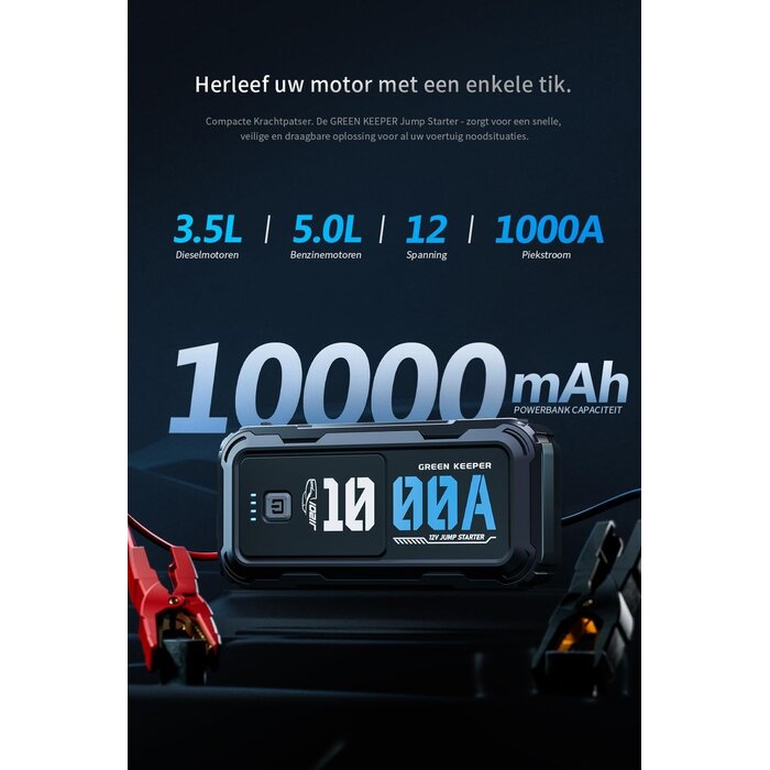Démarreur Portable 1000A avec Powerbank - Jusqu'à 35% de réduction