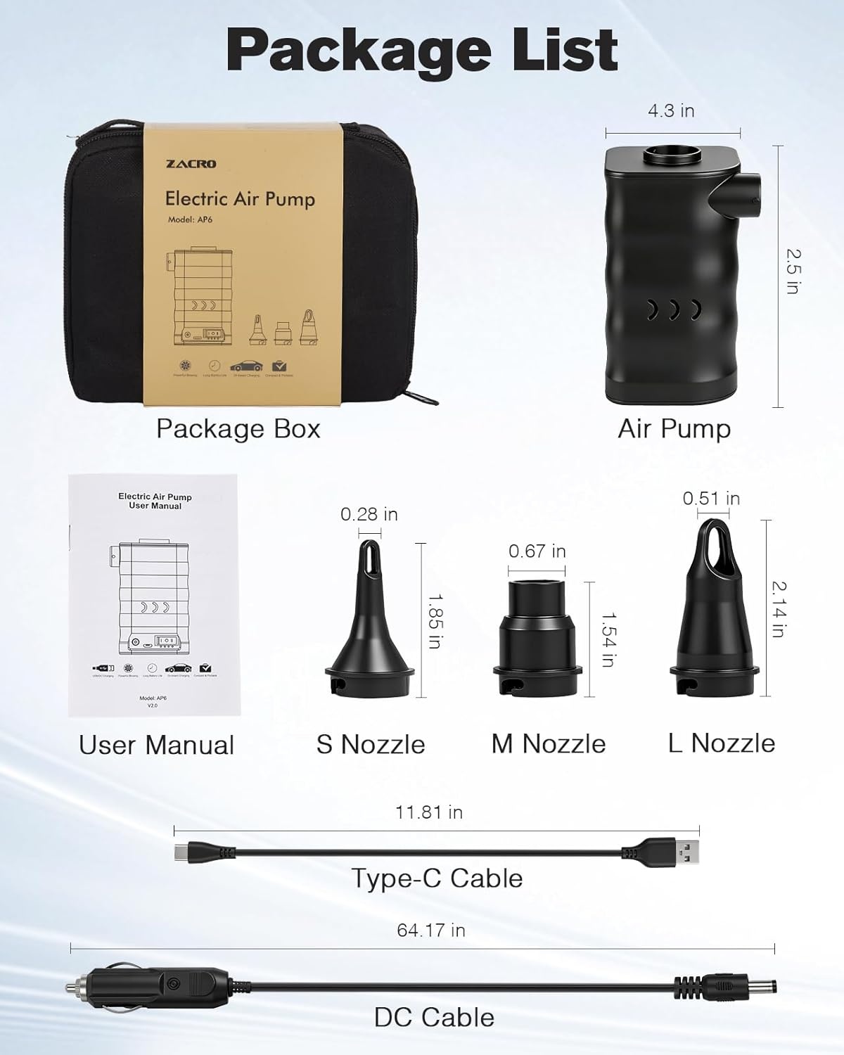 Pompe à air électrique portable 6000 mAh - Jusqu'à -35% sur votre gonflage