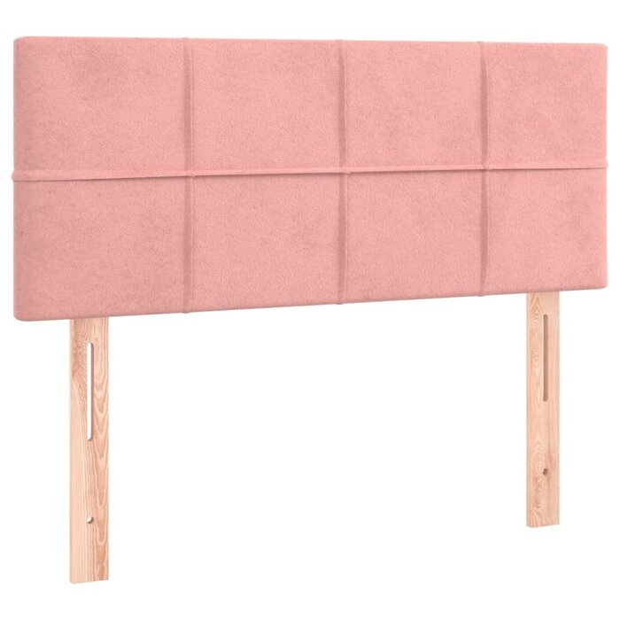 Tête de lit en velours rose 100cm - Jusqu'à -35% sur nos modèles outlet