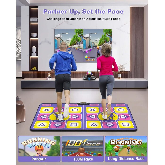 Tapis de danse interactif double - Jusqu'à -35% de réduction