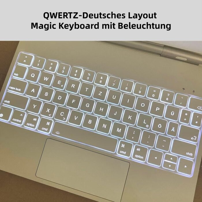 Étui clavier magnétique iPad 10/11 - QWERTZ - Blanc - Jusqu'à 35% de remise