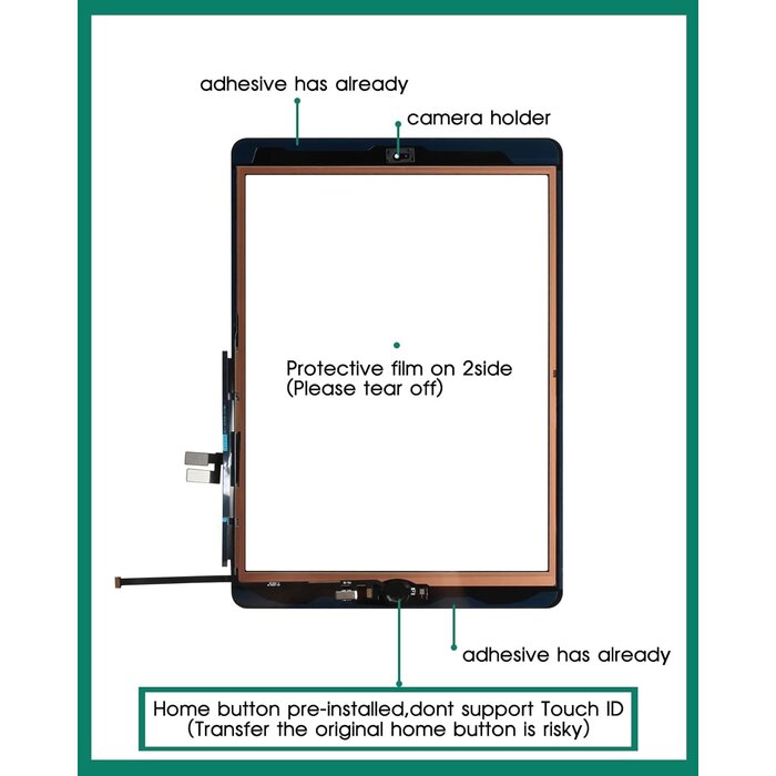 Vitre tactile iPad 9 10,2" - Jusqu'à 35% de remise