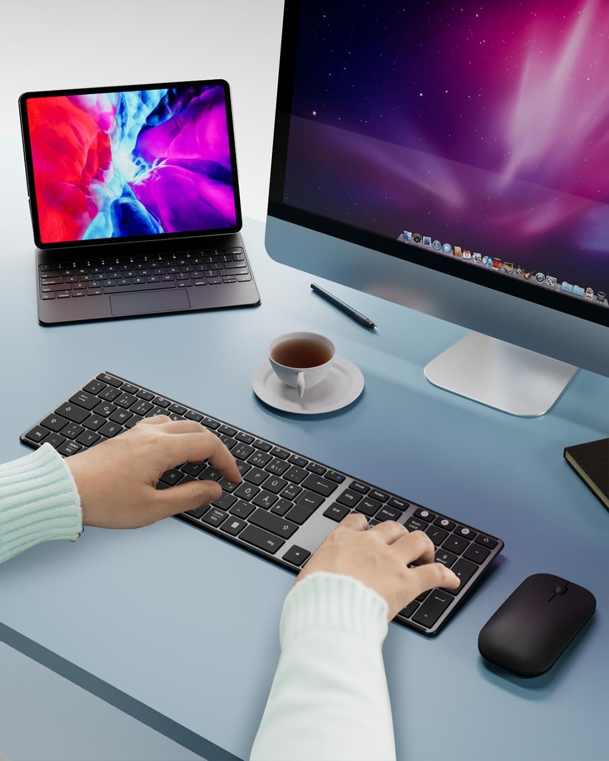 Ensemble clavier souris sans fil QWERTZ - Jusqu'à 35% de réduction