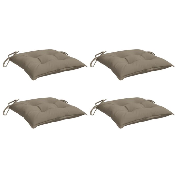 Lot de 4 coussins de palette Oxford 50x50 cm - Taupe - Jusqu'à -35%