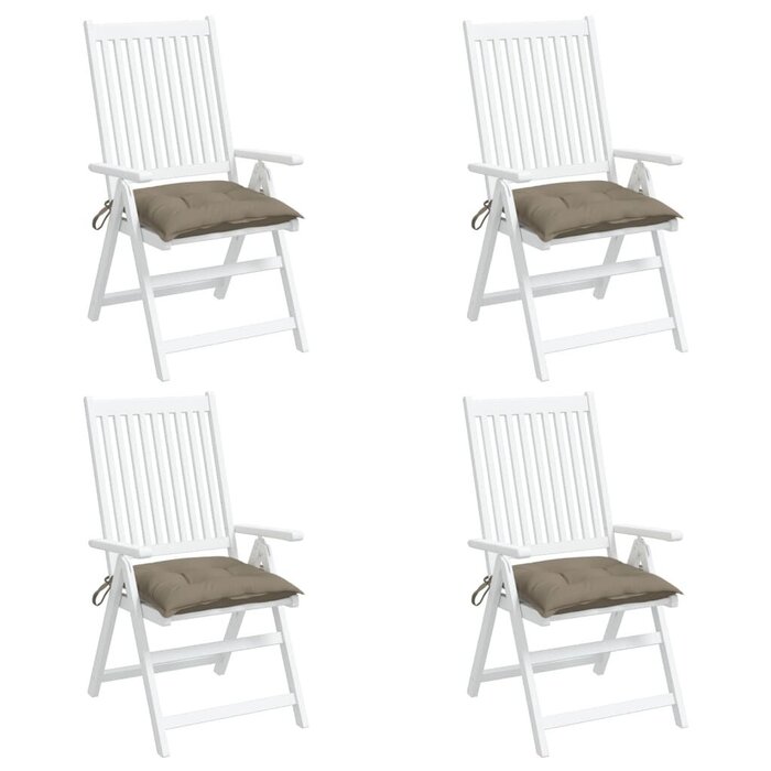 Lot de 4 coussins de palette Oxford 50x50 cm - Taupe - Jusqu'à -35%