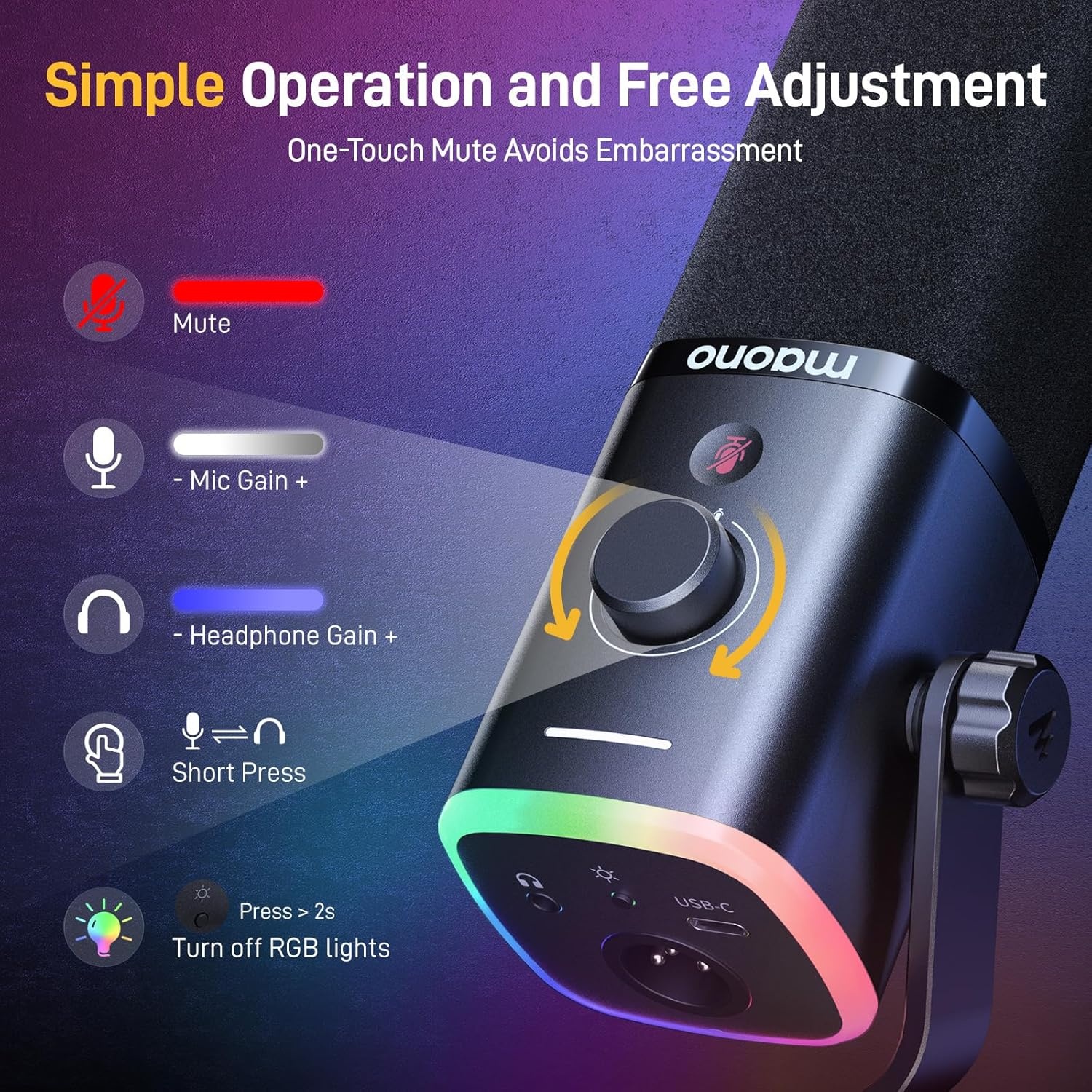 Microphone Gaming XLR/USB avec bras articulé - Jusqu'à -35% en Outlet
