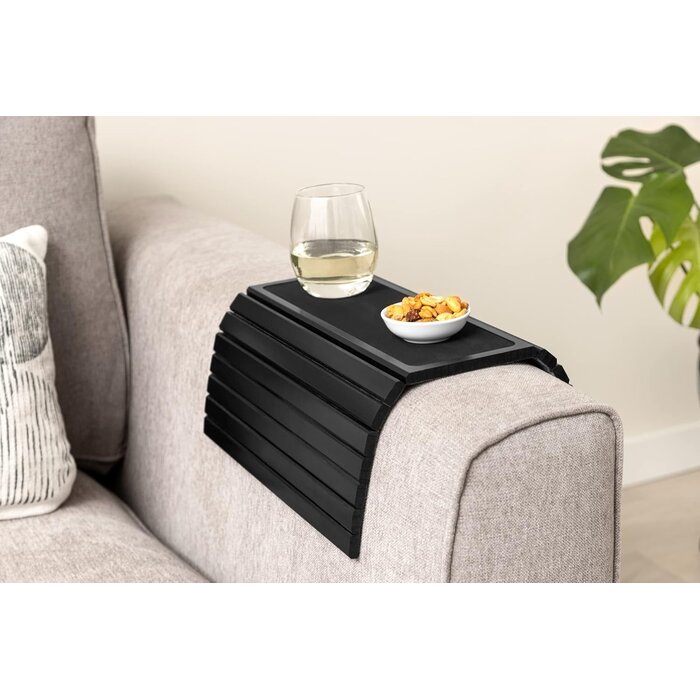 Plateau de canapé flexible en bambou noir - Jusqu'à -35% sur votre confort
