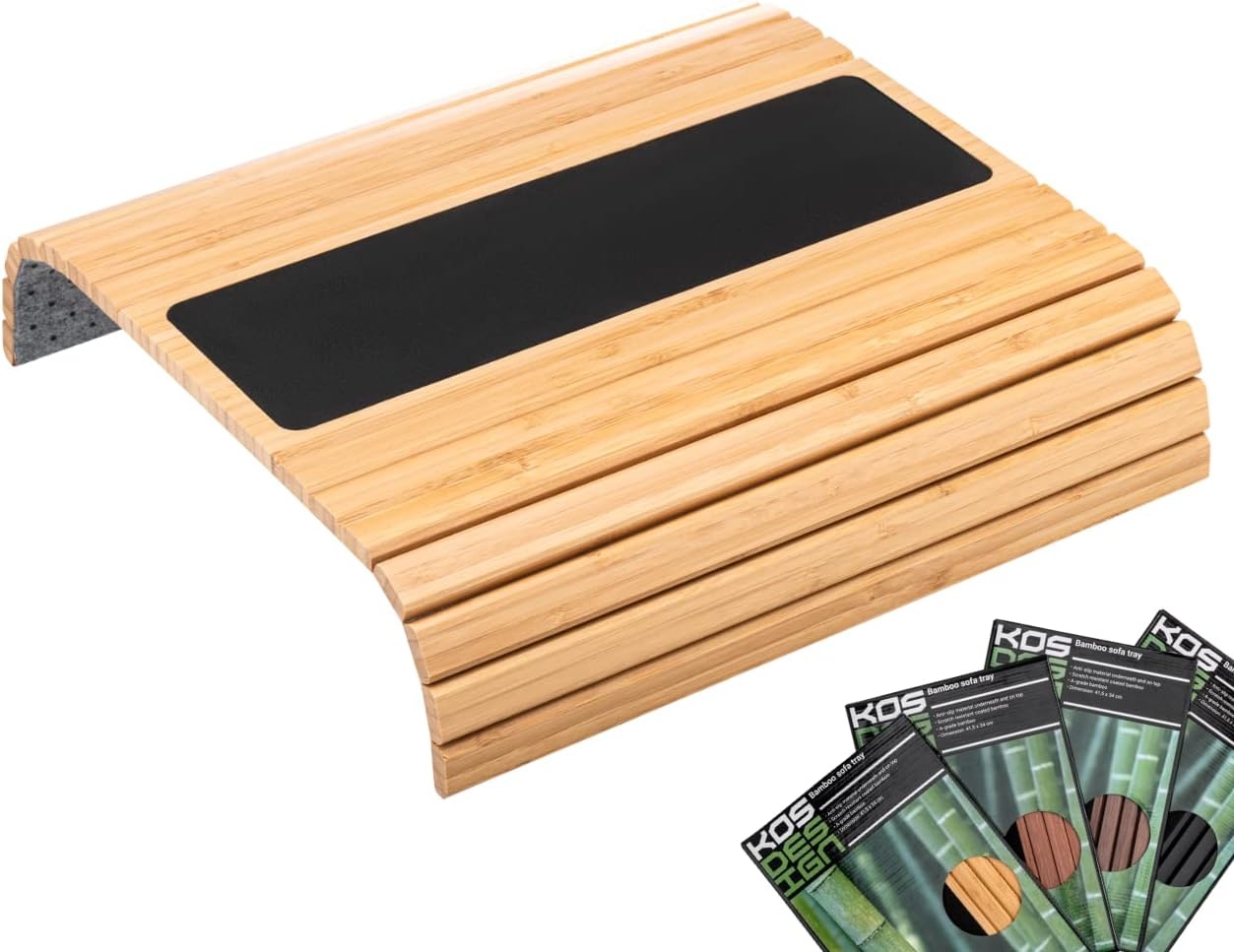 Plateau de canapé flexible en bambou noir - Jusqu'à -35% sur votre confort
