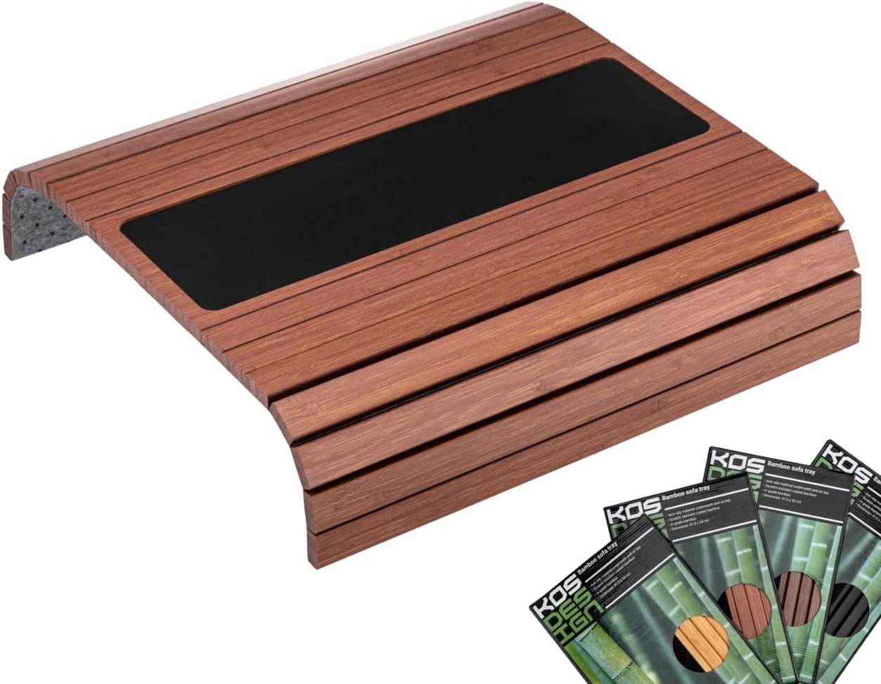 Plateau de canapé flexible en bambou noir - Jusqu'à -35% sur votre confort