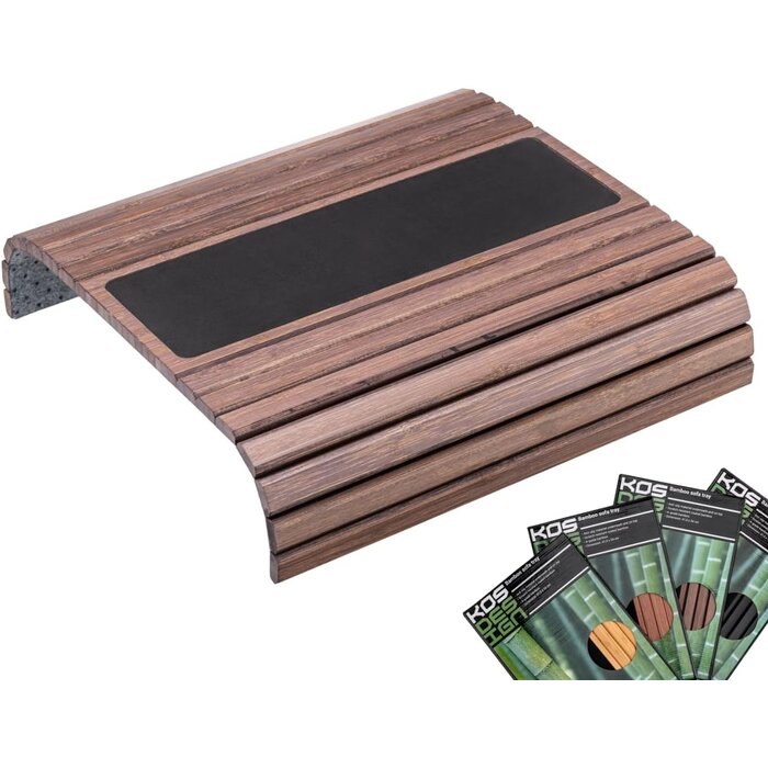 Plateau de canapé flexible en bambou noir - Jusqu'à -35% sur votre confort