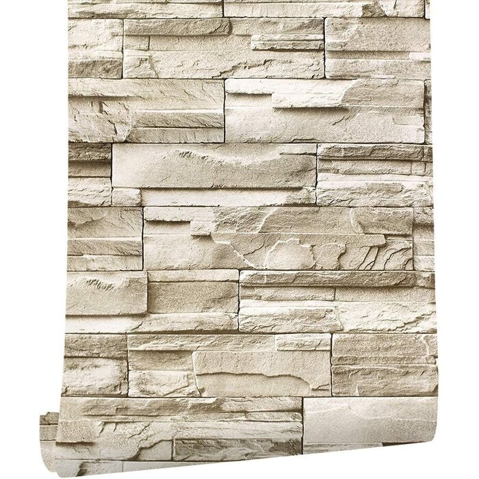 Papier peint adhésif brique vintage beige - Jusqu'à 35% de réduction