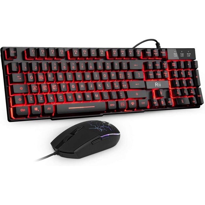 Combo Gaming Clavier & Souris 3200 DPI - Disposition Italienne - Jusqu'à -35%