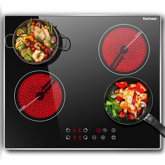 Plaque vitrocéramique 4 zones 6000W - Jusqu'à -35% sur votre équipement
