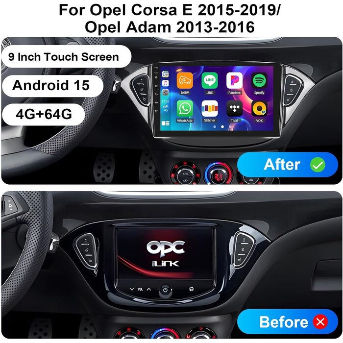 Autoradio GPS 9" pour Opel Corsa et Adam - Jusqu'à 35% de remise