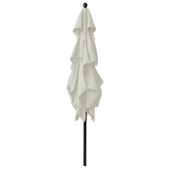 Parasol 3 niveaux aluminium 2,5x2,5m Sable - Jusqu'à -35% en Outlet