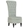 Chaise en velours gris capitonné - Jusqu'à -35% de remise