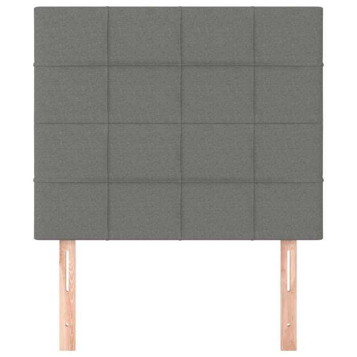 Lot de 2 têtes de lit réglables en tissu gris - Jusqu'à -35% de remise