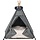 Tipi pour animaux avec coussin - 60x70 cm - Gris - Jusqu'à -35% d'économie