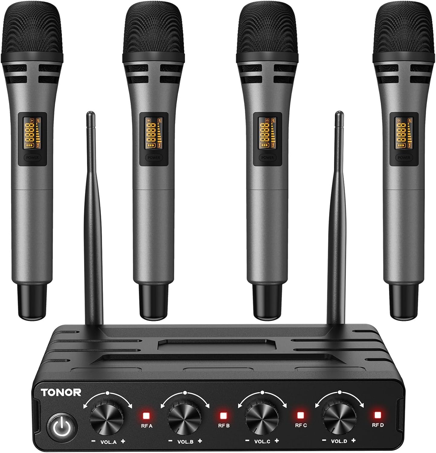 Système de 4 micros sans fil UHF - Portée 60m - Jusqu'à 35% de remise