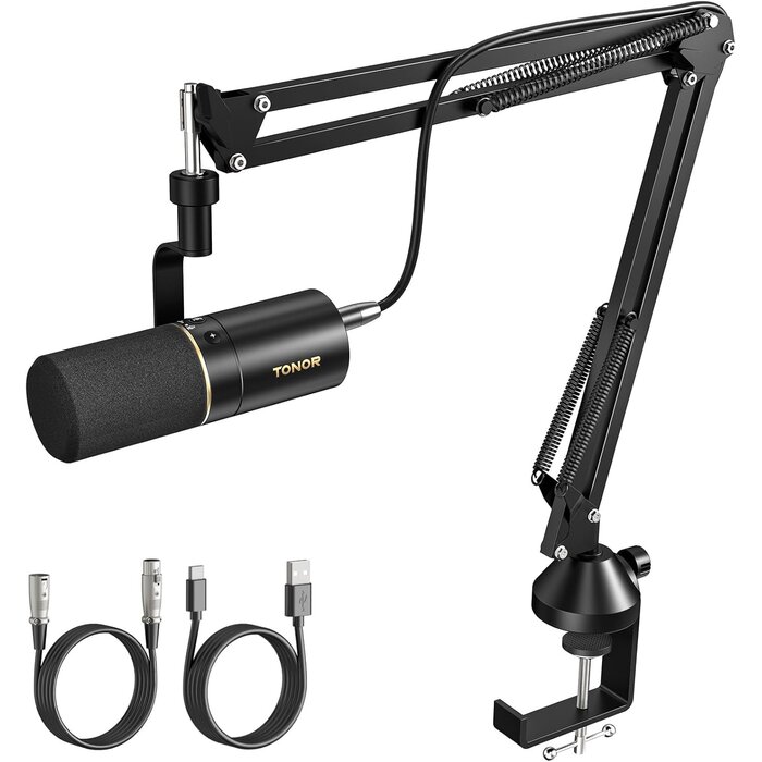 Microphone dynamique USB/XLR avec bras articulé - Jusqu'à 35% de réduction