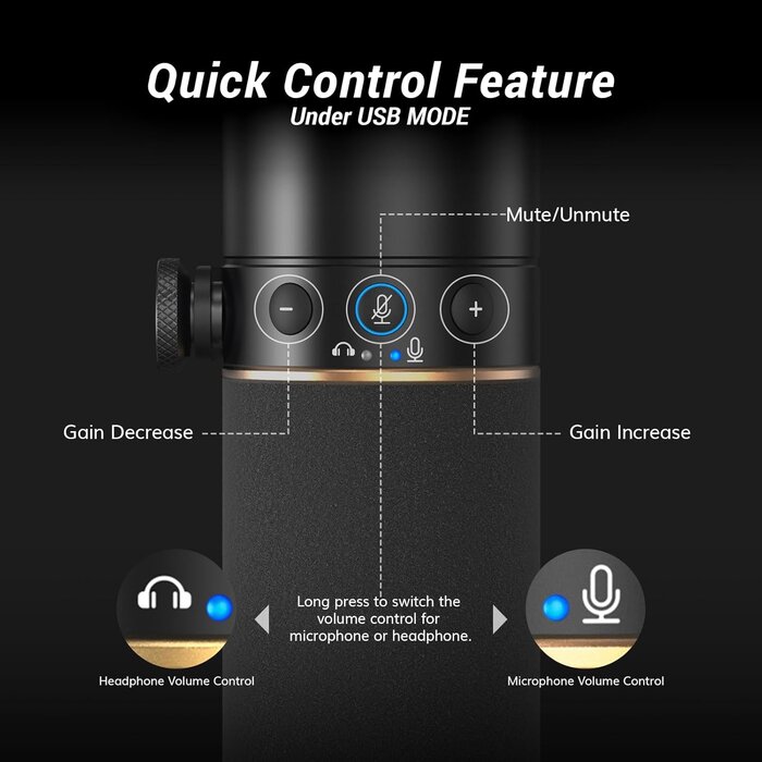 Microphone dynamique USB/XLR avec bras articulé - Jusqu'à 35% de réduction