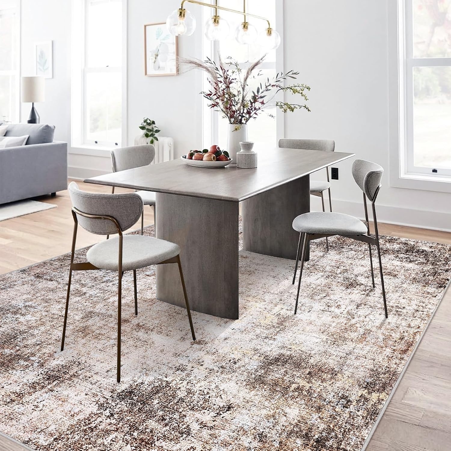 Tapis classique marron 230x160cm - Élégance intemporelle jusqu'à -35%