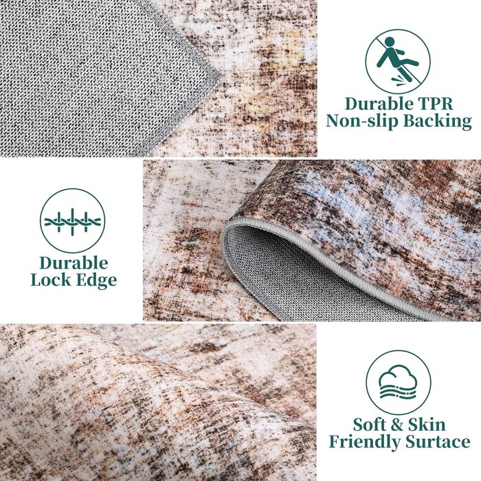 Tapis classique marron 230x160cm - Élégance intemporelle jusqu'à -35%