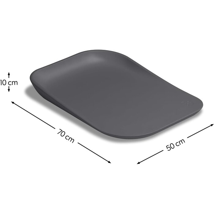 Matelas à langer 70x50 cm - Anthracite - Jusqu'à 35% de réduction