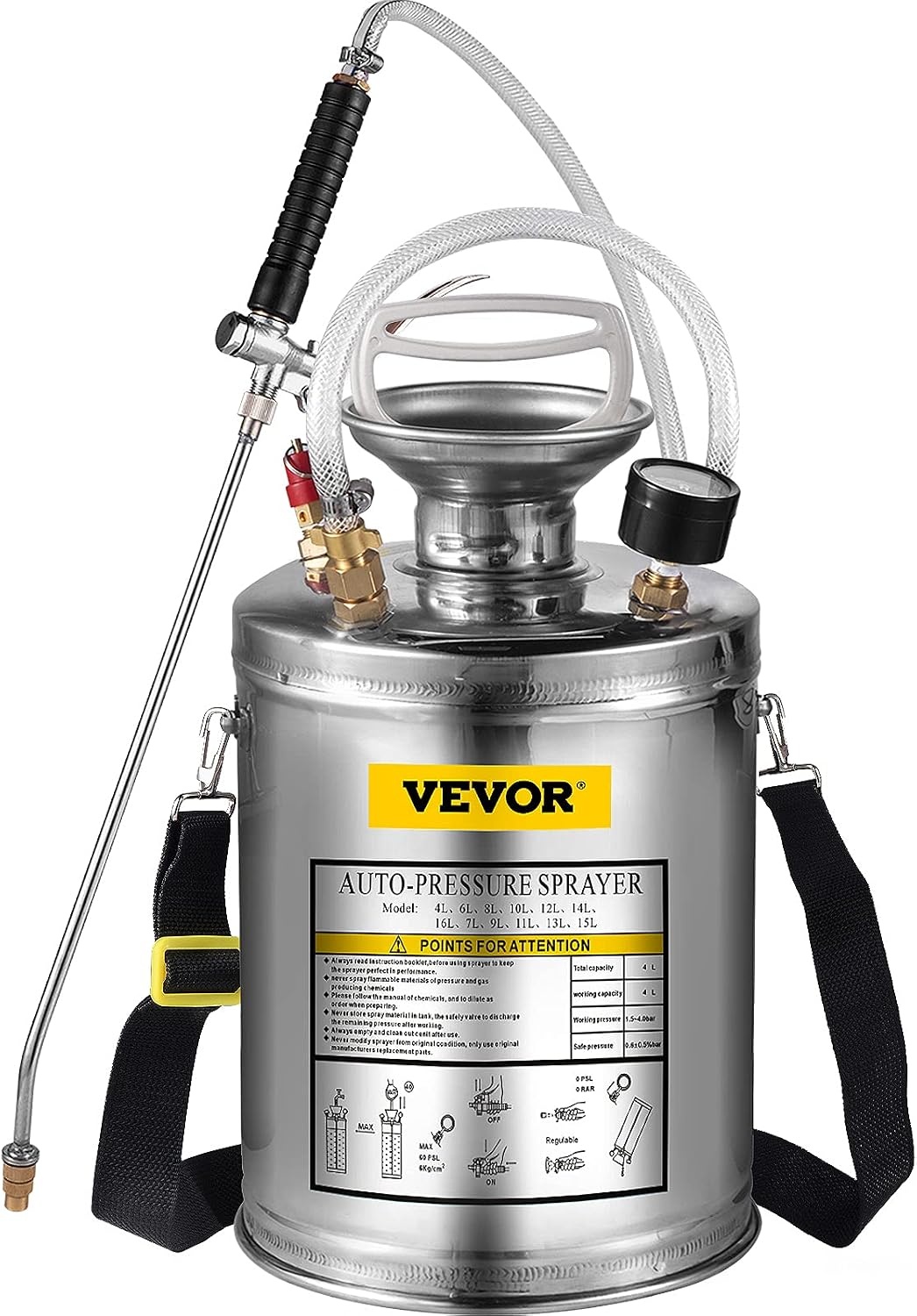 Pulvérisateur jardin inox 4L - Jusqu'à 35% de réduction