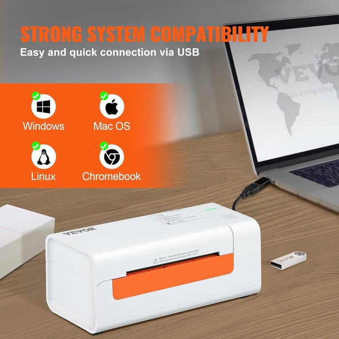 Imprimante thermique d'étiquettes 4x6 USB - Jusqu'à -35% sur votre matériel