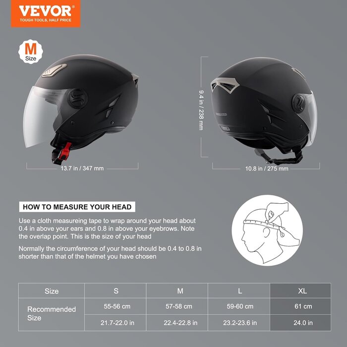 Casque moto 3/4 Bluetooth - Visière interchangeable - Noir - Jusqu'à -35%