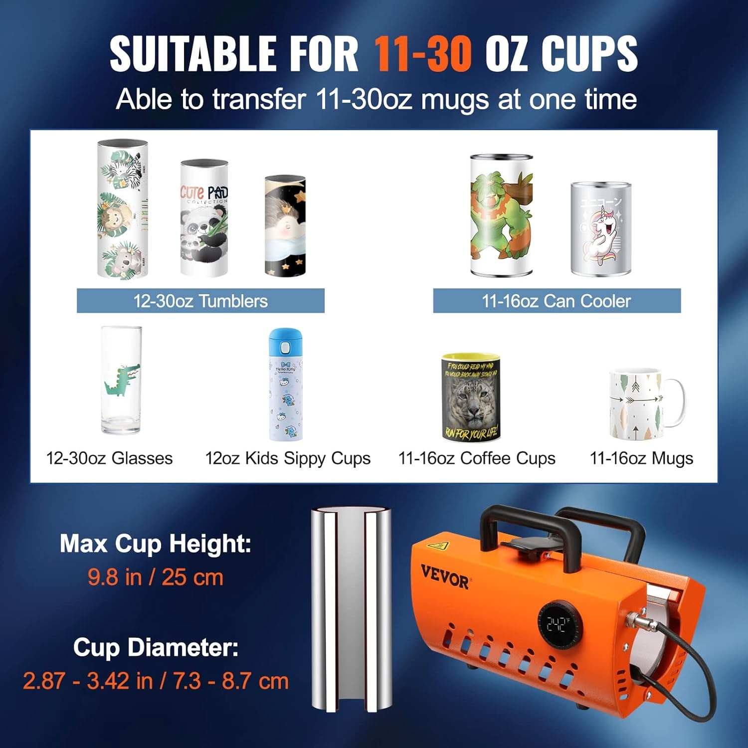 Presse à chaud pour mugs et tasses 620W - Jusqu'à -35% sur votre sublimation