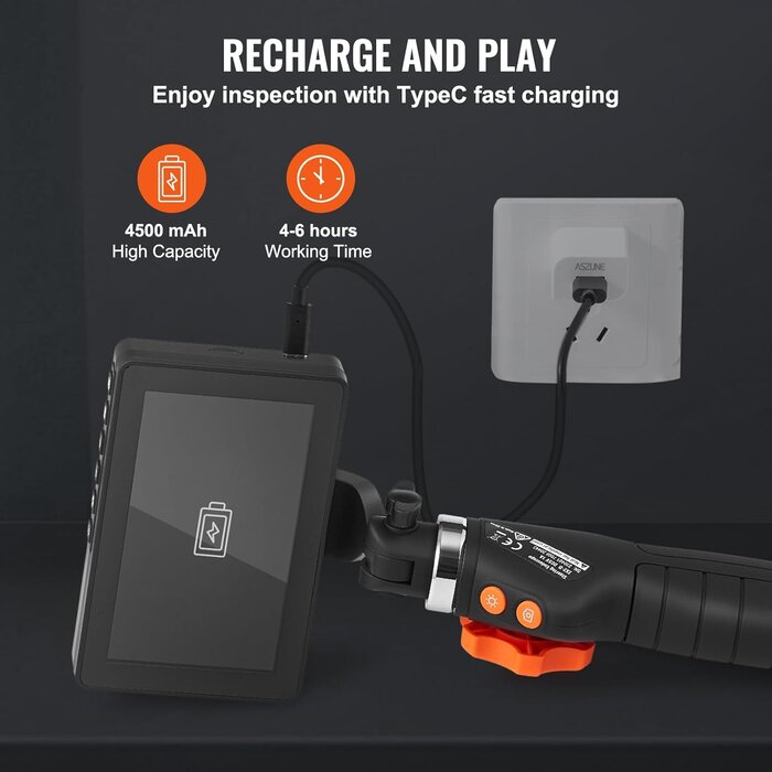 Endoscope Industriel Articulé 180° - Écran 5" - État Outlet jusqu'à -35%
