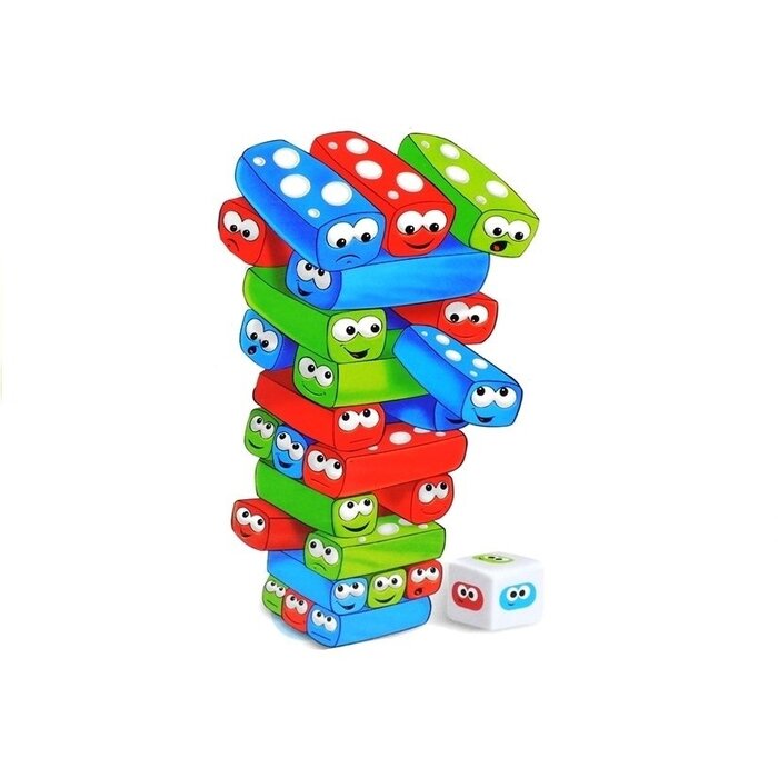 Jeu de construction Jenga 3 en 1 coloré - Jusqu'à 35% de réduction