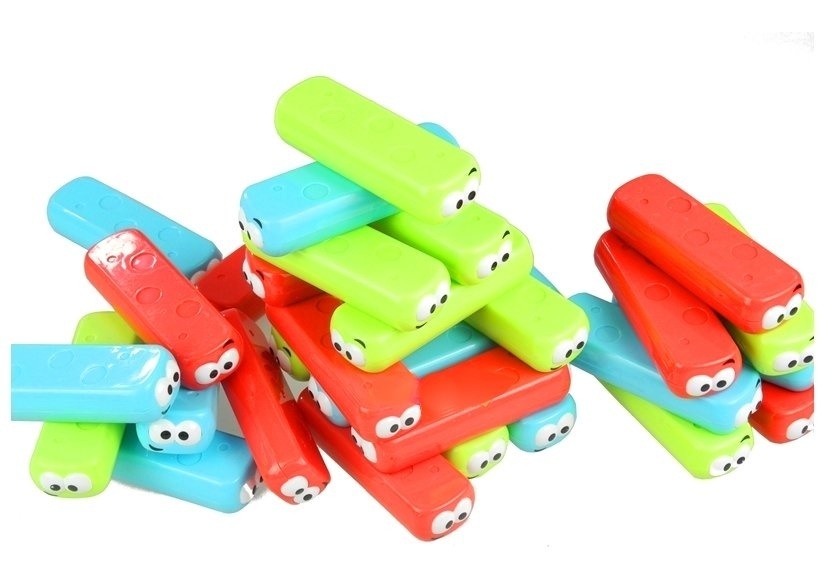 Jeu de construction Jenga 3 en 1 coloré - Jusqu'à 35% de réduction