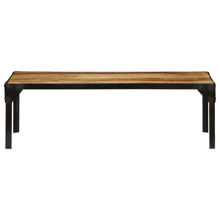Table basse industrielle manguier massif 110cm - Jusqu'à -35%